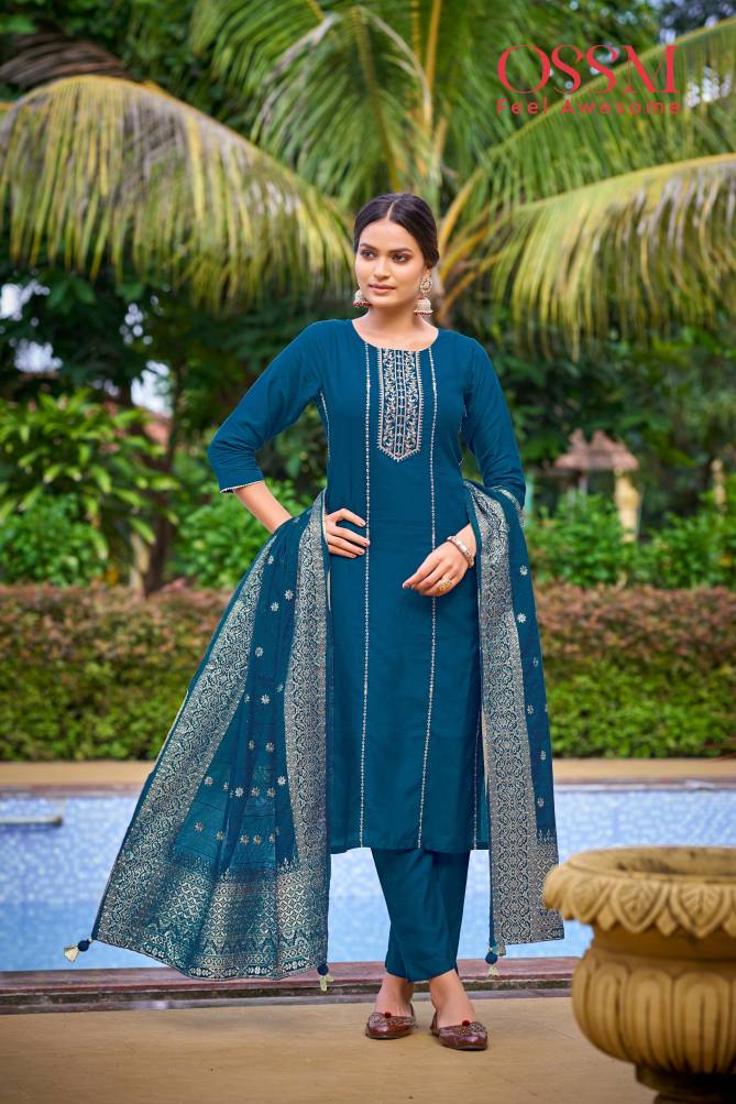 Dastoor By Ossm Viscose Designer Kurti With Bottom Dupatta Wholesale Price In Surat